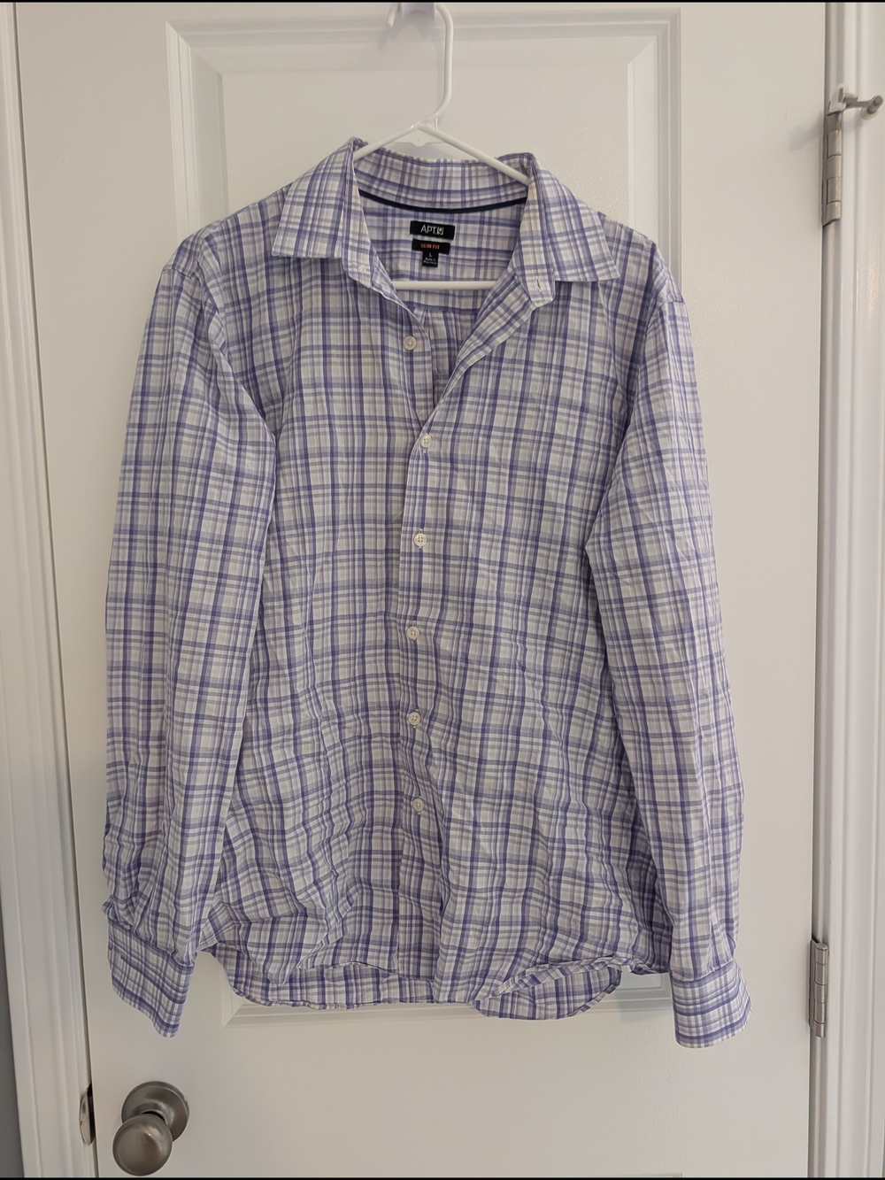 Apt. 9 Men’s Purple Plaid Button-Up Shirt